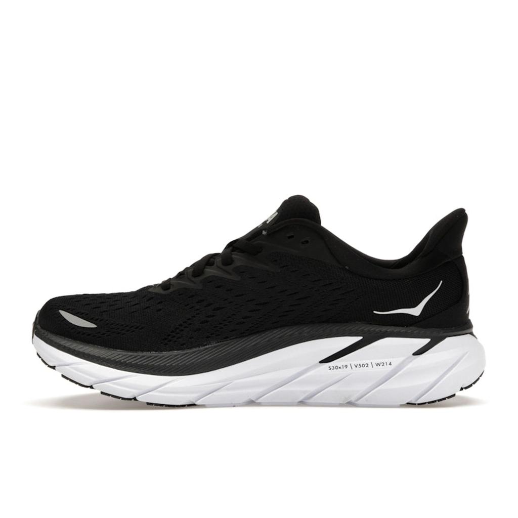 HOKA Clifton 8 Black White Women Sneakers 1119394-BWHT