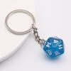 Colorful Acrylic 20-Sided Dice Shaker Pendant for Handmade Jewelry