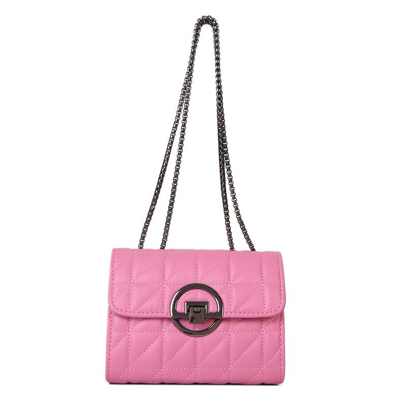 Fashion small bag women's 2025 new simple chain messenger bag casual simple shoulder small square bag