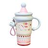 Large Capacity Bingba Cup High Value Cartoon Student Straw Cup 316 Stainless Steel Thermos Cup Portable Thermal Insulation Water Cup