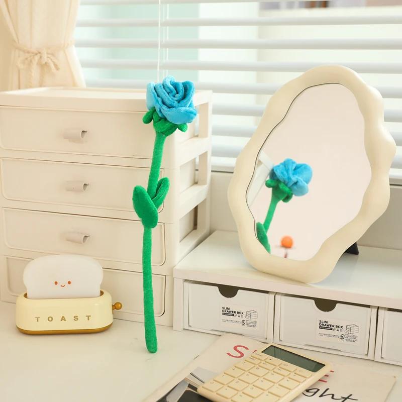 Curtain Accessories Home Decoration Cute Smile Cartoon Sunflower Rose Plush Toys Christmas Valentine's Day Gift