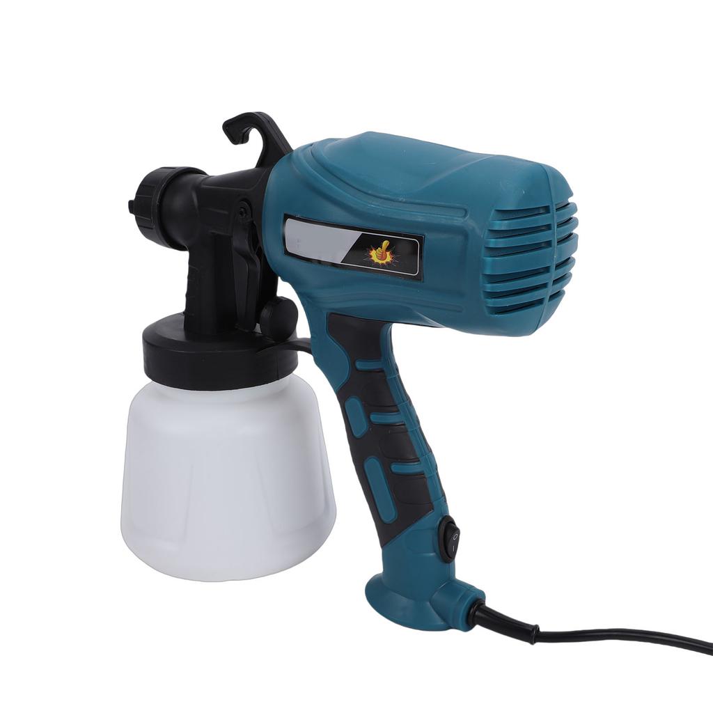 Electric Paint Sprayer with 1000ml Container Portable High Pressure Spray Gun Kit for Fence Roof Wall Painting