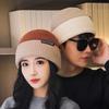 Thickened Double-faced Hat Korean Style Warm Cold Hat Trendy Knitted Hat  Autumn