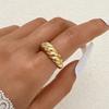 1pcs Vintage Fried Dough Twists Open Ring Luxury Ladies Fashion Personality Joint Ring Fashion Jewelry
