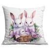 Hot Easter Bunny Purple Series Pillow Case with Pillow Case with A Variety of Pillow Covers Available