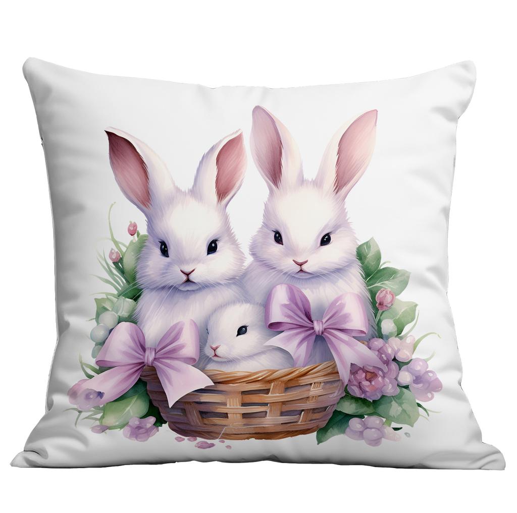 Hot Easter Bunny Purple Series Pillow Case with Pillow Case with A Variety of Pillow Covers Available