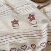 Spring/Summer Skin-Friendly Breathable Yarn-Dyed Cotton-Linen Embroidered Bedding Set