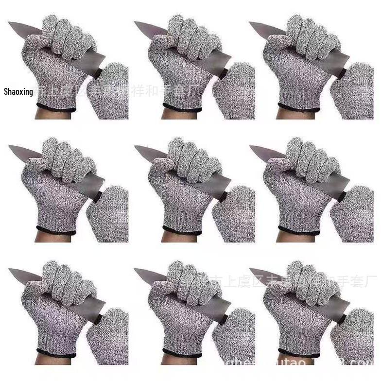 Level 5 Cut-Resistant Gloves: Food Grade, Anti-Cut, Wear-Resistant, Protective for Kitchen, Gardening, Fishing