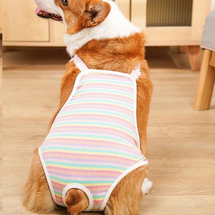 Adjustable French Bulldog Pet Shoulder Strap Physiological Pants Washable Female Dog Underwear Safety Trousers mascotas Shorts