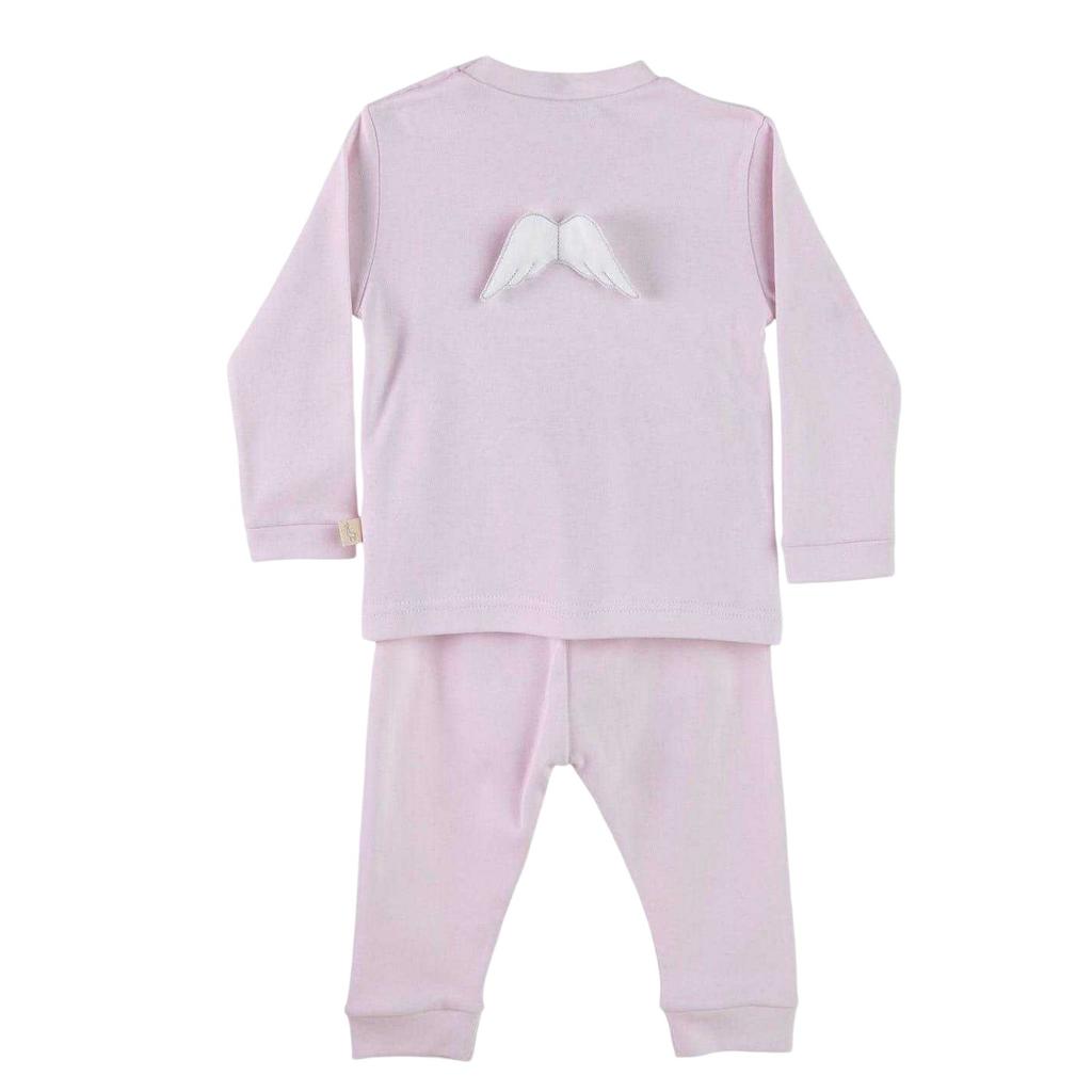 Baby Gi Baby Angel Wing Crew Neck Top And Trousers Set