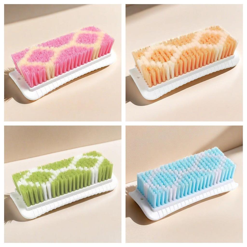 Hard bristle cleaning brush, multi-functional laundry brush, colored bristle board brush, household plastic shoe brush, household laundry brush