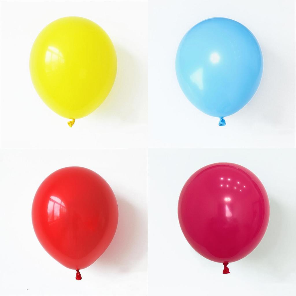 Latex Balloons Set With Matte Finish For Birthday Party Decoration And Event Celebrations