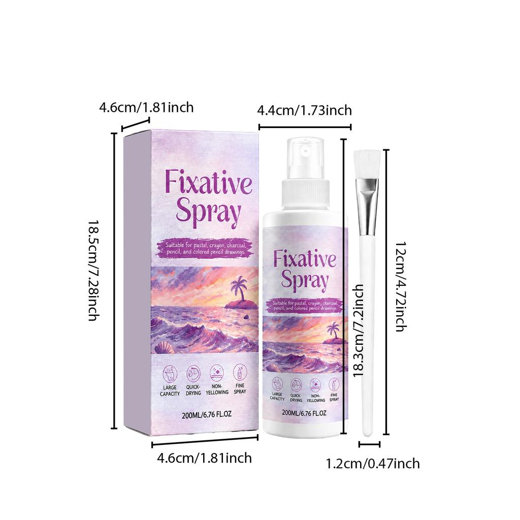Fixed painting spray, art sketch, painting, fixed color protection, quick-drying film-forming painting special protection spray