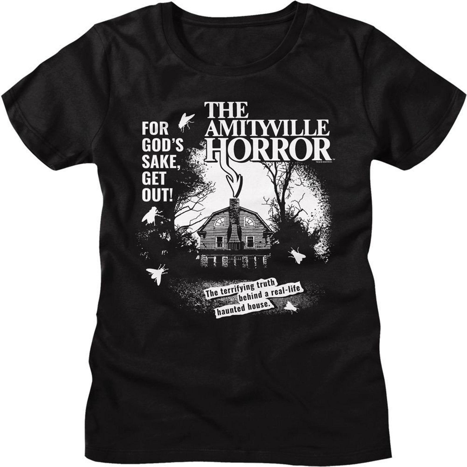Amityville Horror 1C Black Women s T-Shirt L