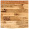 Vidaxl Blat Stołu, 80X80X2,5Cm, Naturalna Krawędź, Surowe Drewno Mango