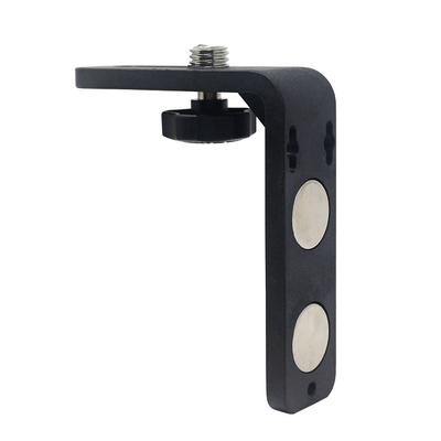 L Shape Laser Level Bracket 360 Degree Rotating 1/4" 5/8" Thread Strong Magnetic Bracket Practical Durable Universal L-Bracket