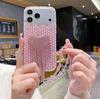 Pearl Rhinestone Love Fringed Mobile Phone Case for Apple iPhone17ProMax Women's 16 Lanyard Protective Case
