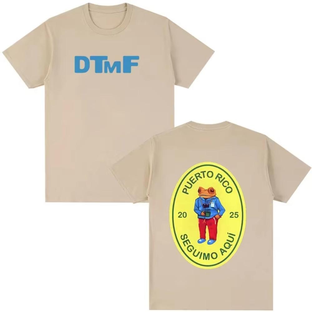 Bad Bunny Album T-shirt DTMF Debí Tirar Más Fotos Casual Breathable Crew Neck Stripe Men Women In China
