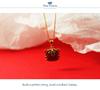 Year of the Tiger Red Agate Necklace - Festive Gift for Women: New Year, Christmas, or Birthday Versatile Accessory