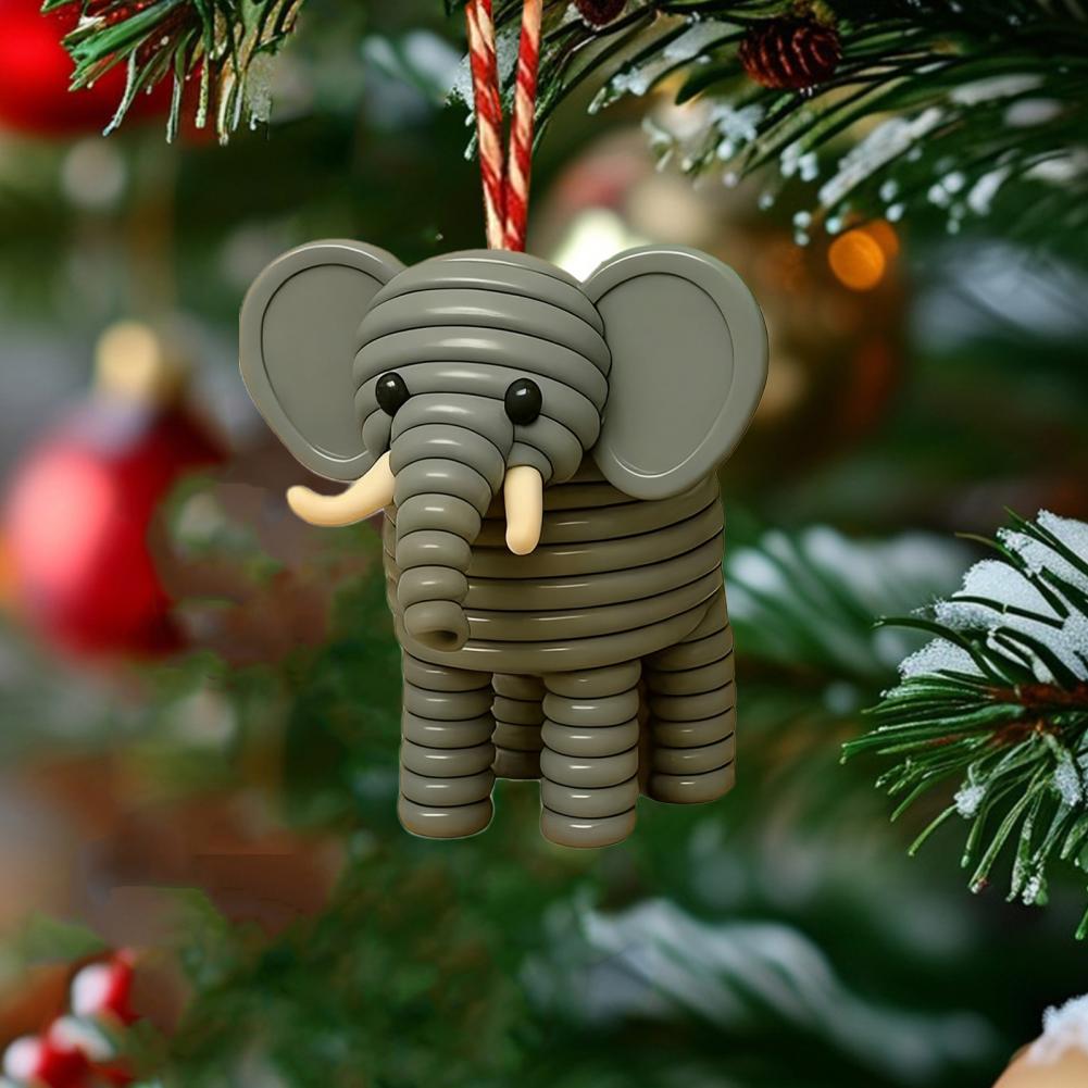 Eye-catching Diy Ornaments Christmas Decorations Handmade Highland Cow Button Ornament Kit for Christmas Decor Diy for Holiday