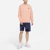 Nike Sportbekleidung Alphabet Logo Rundhals Langarm Sweatshirt Herren Oberteile Aprikosenrosa DA0684-800