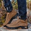 Fashion Men Winter Shoes 2024 New Outdoor Shoes Comfortable Male Rubber Soled Non-slip Leather Boots Leisure Walk Ankle Motocross Boots