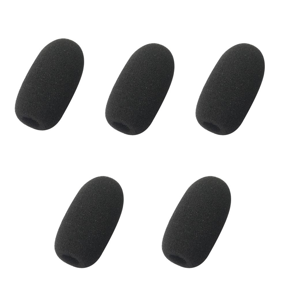 5ks Malý Drátový Bezdrátový Konferenční Mikrofon Protivětrná Pěnová Houbička Kryt pro Klopový Mikrofon, Vnitřní Průměr:1 cm (asi .0.39")