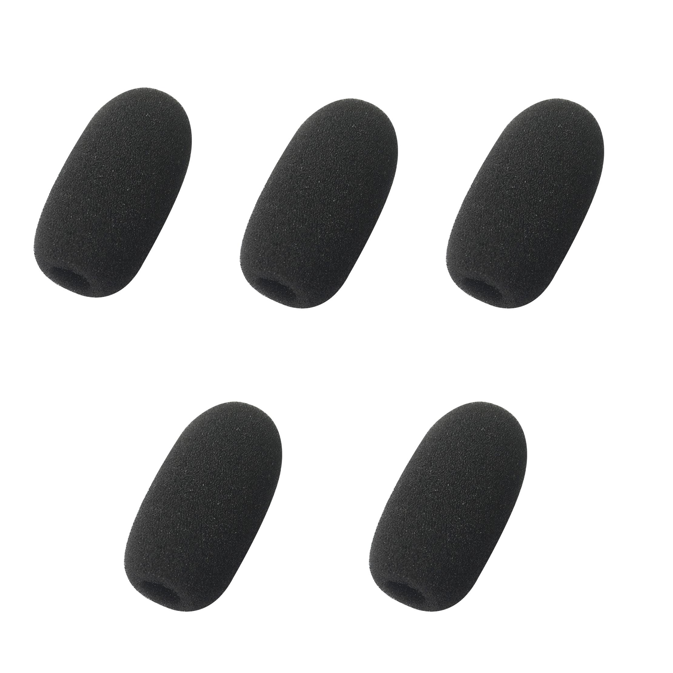 

5 шт. небольшой проводной беспроводной конференц-микрофон, поролоновая губка для ветрового стекла, нагрудный микрофон, внутренний диаметр:1см (около 0,0,39 дюйма) разноцветный