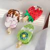 Sweet Ice Cream Shark Clip Cute Delicious Food Claw Clip Headdress Fruit Series Hair Claw  Female