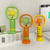 USB Rechargeable Mini Handheld Fan with Strong Wind & Base