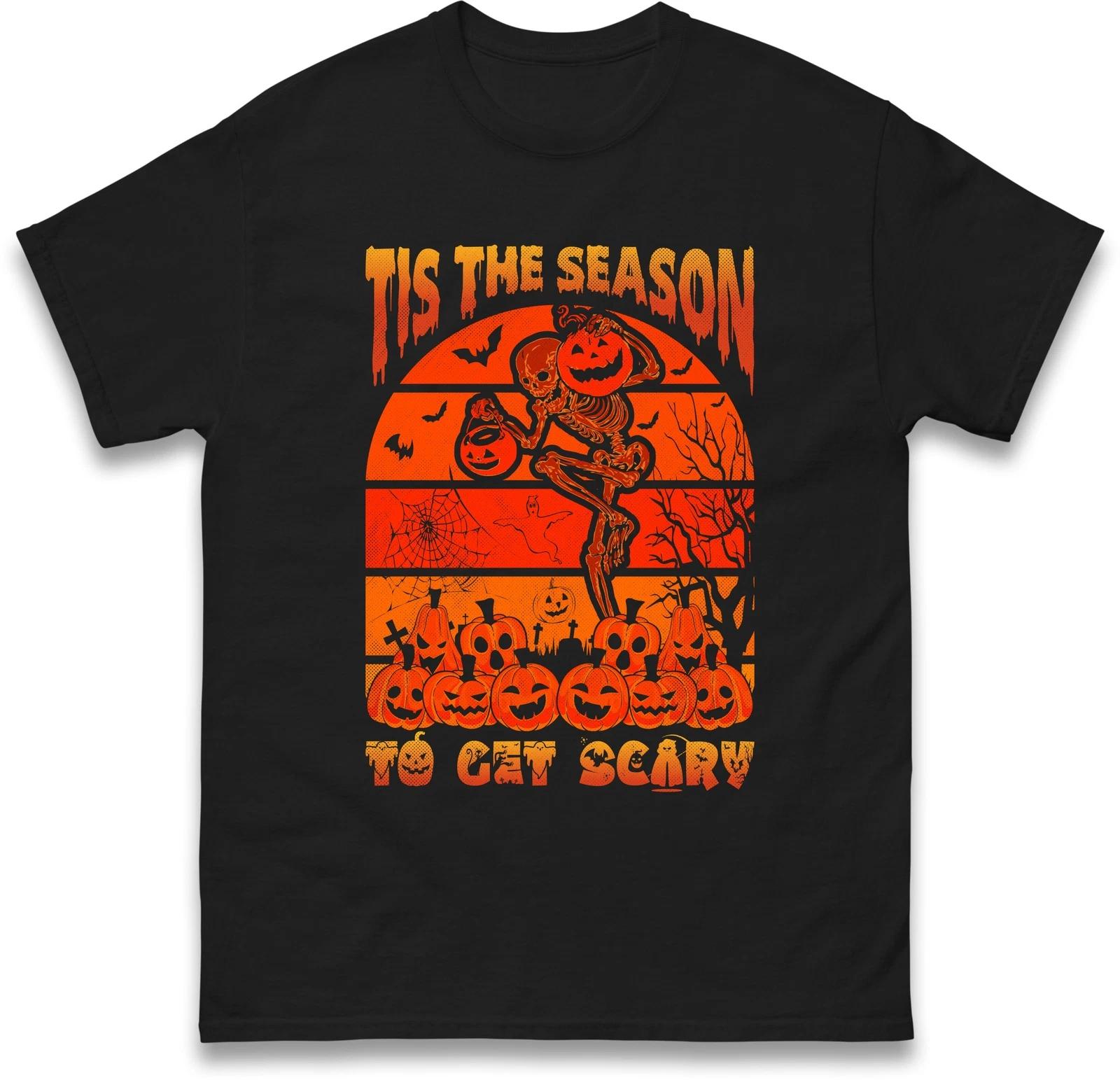 Tis The Season Halloween T Shirt,Halloween Skeleton Character night Party,Spooky S