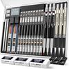 Set de 35 de creioane mecanice pentru artă, 3 creioane metalice de desen 0,5 mm & 0,7 mm & 0,9 mm și 3 suporturi de mină de 2 mm (6B 4B 2B HB 2H 4H