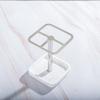 Toothbrush Holder Easy Installation 304 Stainless Steel Compact Rustproof Stylish Toothpaste Organizer for Bathroom for Hotel