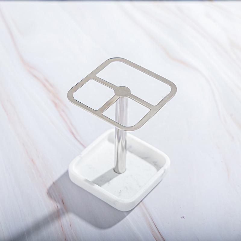 Toothbrush Holder Easy Installation 304 Stainless Steel Compact Rustproof Stylish Toothpaste Organizer for Bathroom for Hotel