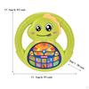 Kids Steering Wheel Toy Early Educational Game Portable Funny Cute Simulated Driving Controller for