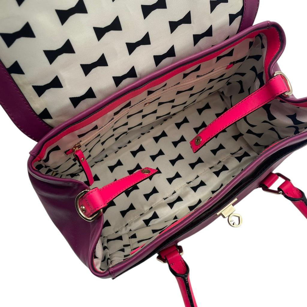 Used Kate Spade Handbag Catherine Street Catherine Street JoanieHandbag purple/pink leather Women