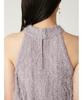 FRAY Fringe Jacquard Halter Top Size F I.D. Women's FWFB252116, Gray,