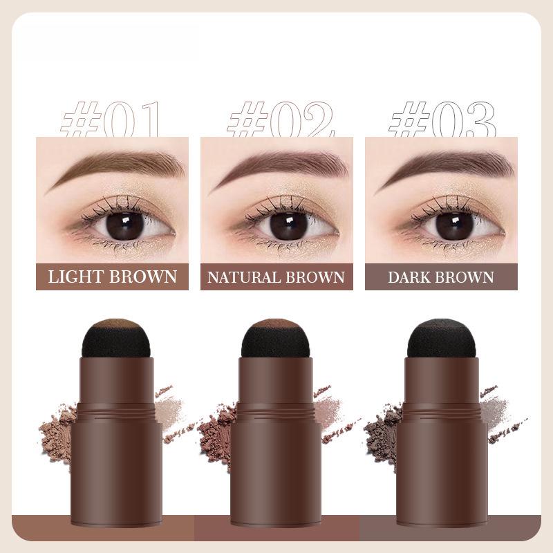 Waterproof Cross-Border Eyebrow Powder Stamp Set - Smudge-Proof and Easy To Use with Hairline Powder and Chalk Cards
