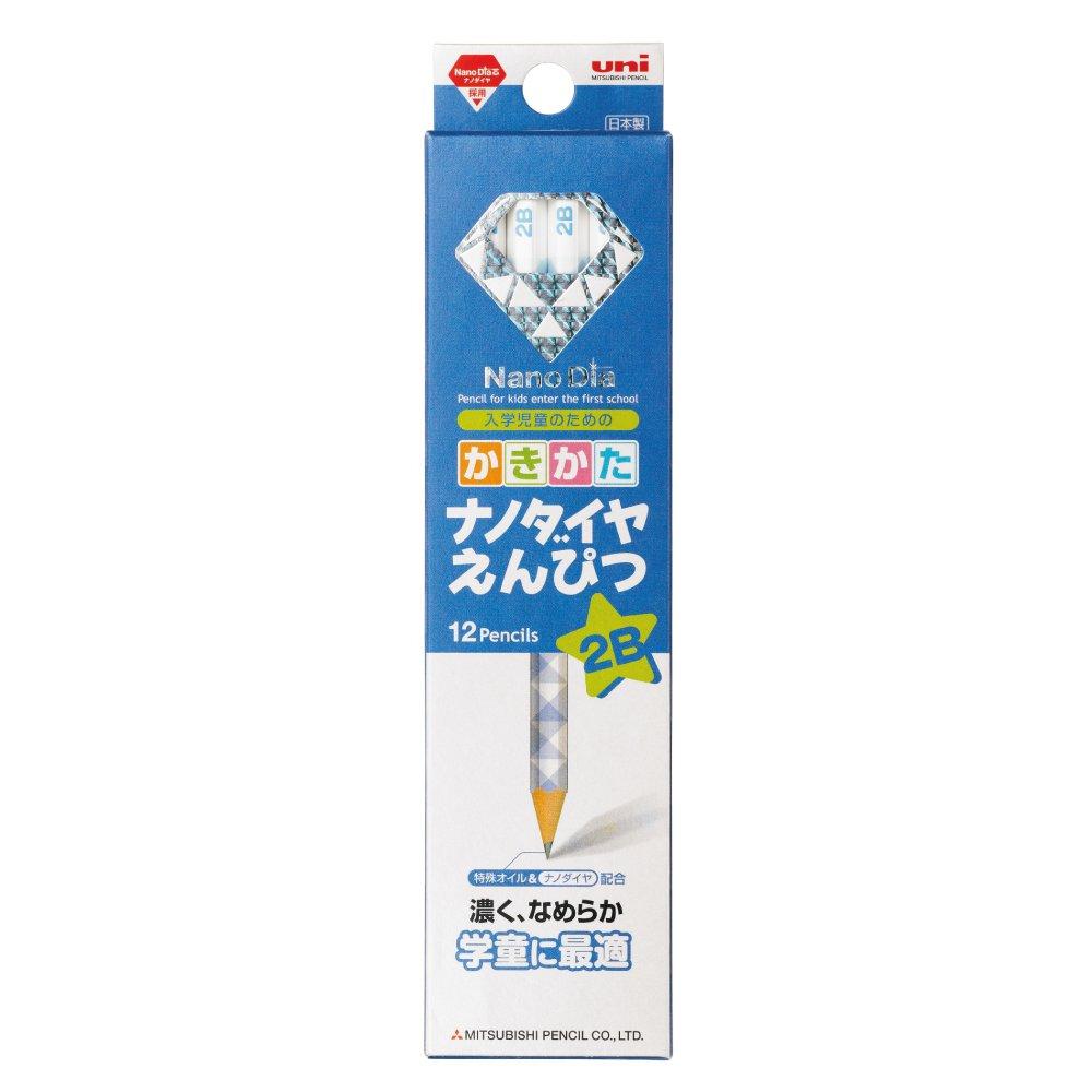 Mitsubishi Pencil Nanodia 2B Синий Набор для письма, 12, синий