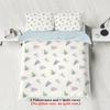 3-piece Christmas themed Christmas tree pattern print (1 duvet cover+2 pillowcases, no core) soft and comfortable bedding set