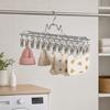 with 20 Clips Sock Drying Rack Stainless Steel Clothes Hanger Baby Sock Clips  Laundry Room