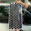 Honeycomb Vinyl Car Stickers Waterproof Scratch-Resistant B-Pillar Cover Self-Adhesive Decals for Auto Exterior Ization