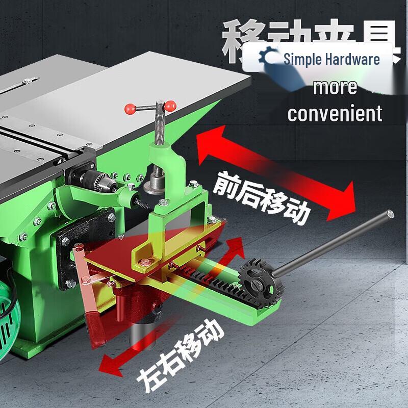 3-в-1 Верстат для деревообробки: рубанок, пила, дриль, штекер CN (адаптер в комплекті)