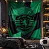 Arazzo da Appendere a Parete Stampa Sporting CP FC Tessuto per Soggiorno Camera da Letto Decorazione Casa