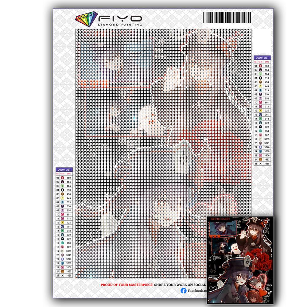 

DIY 5D алмазная живопись Genshin игровой персонаж набор для вышивки крестом полная дрель вышивка мозаика художественная картина стразы подарок Full Square 20X30CM