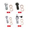 10 Pcs Stainless Steel Brake Banjo Bolts Motorcycle Banjo Bolts & Washers for Brake Caliper Masters Cylinder Easy to Use