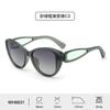New polarized sunglasses women's sunshade fashion cat eye sunglasses pc frame Internet celebrity personalized glasses legs