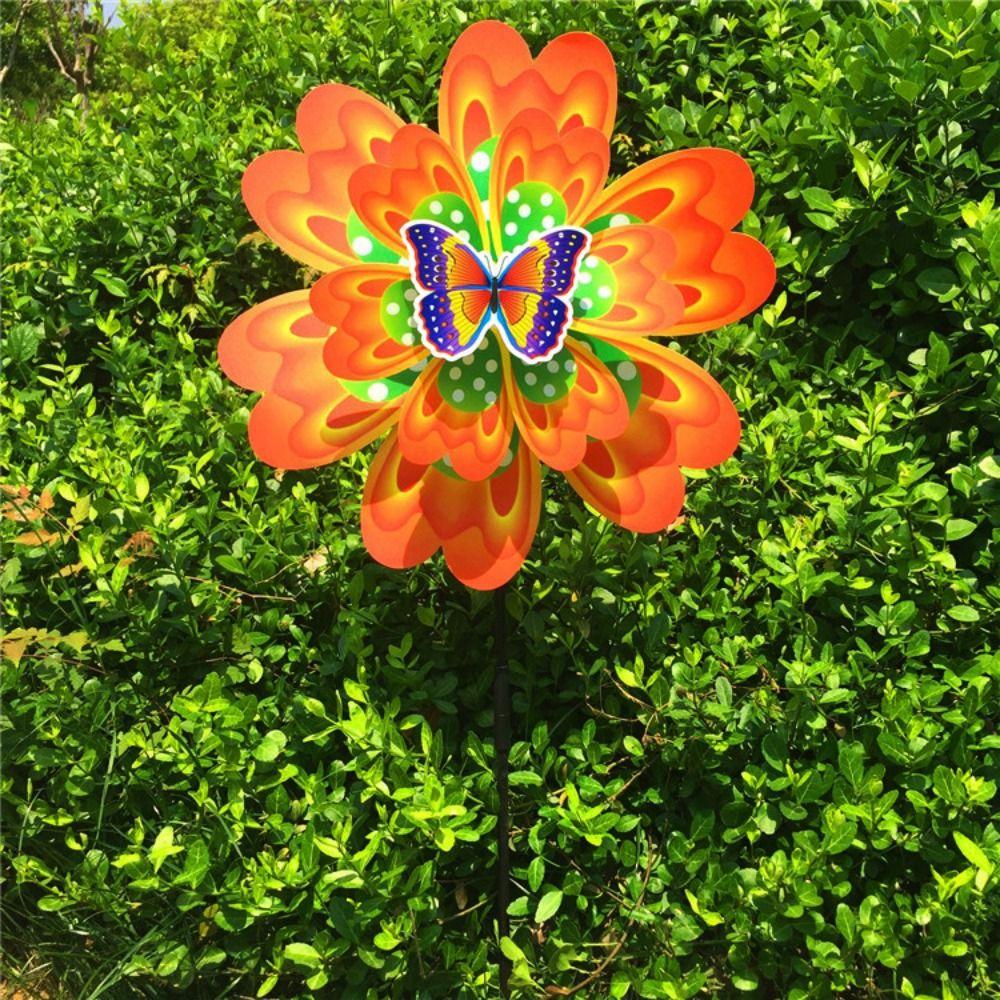 Multistyles Rotating Wind Spinner PVC Pinwheel Windmill  Outdoor Party Picnic Decor