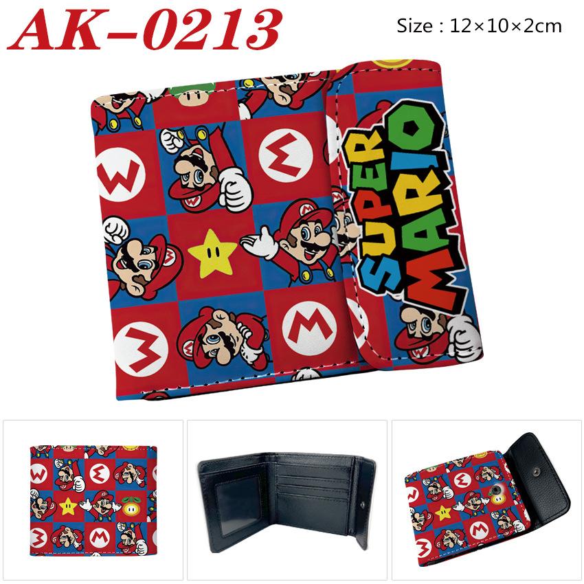 Undertale Anime Wallet Full Color PU Leather Short Card Holder Snap Clutch Purse for Students Men Women