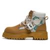 Autumn Black Trend Boots For Man Streetwear Lace-up Platform Boots Man Designer Shoes Comfy Round Toe Leather Men's Ankle Boots